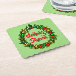 Irish Nollaig Shona God jul Underlägg Papper