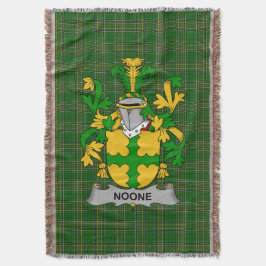 Irish Noone eller O_noone Jackar Arm Family Crest Filt