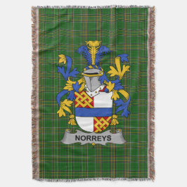 Irish Norreys Jackar om Arm Family Crest Ireland Filt