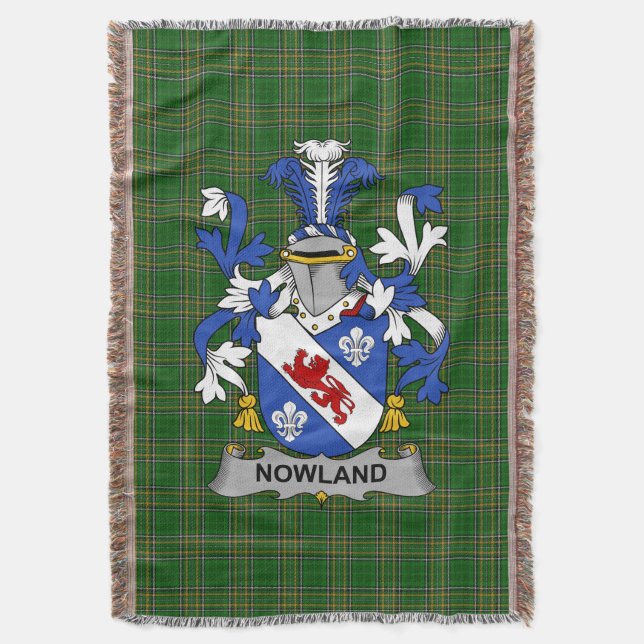 Irish Nowland Jackar av Arm Family Crest Ireland Filt (Framsidan Vertikal)