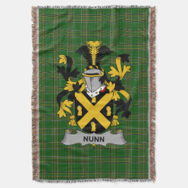 Irish Nunn Jackar om Arm Family Crest Ireland Filt