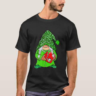 Irish Nurse Gnomes Heart Stethoscope St Patricks M T Shirt