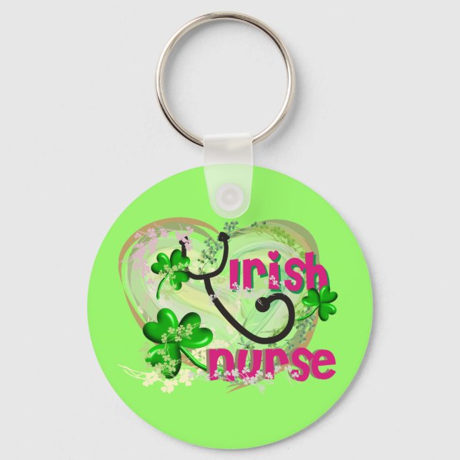 Irish Nurse Nyckelring (Framsida)