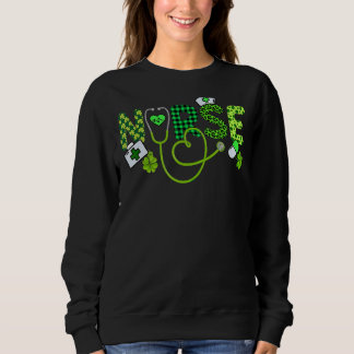 Irish Nurse Stethoscope SCrub St patrick's day Nur T Shirt