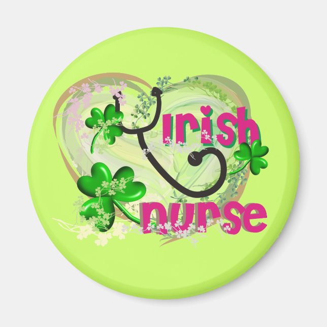 Irish Nurse T-Shirts and Gifts Magnet (Framsidan)