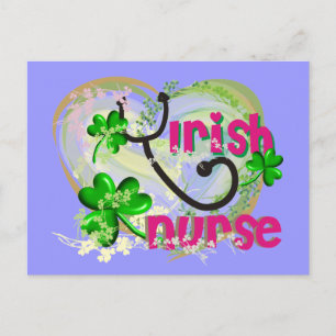 Irish Nurse T-Shirts and Gifts Vykort