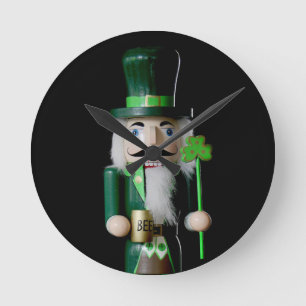 Irish Nutcracker Rund Klocka