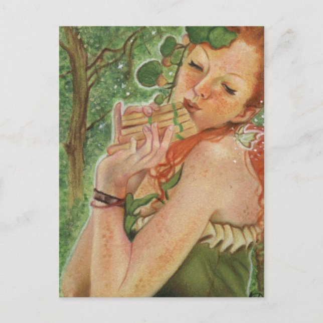 Irish Nymph Fairy Postcard Vykort (Framsida)