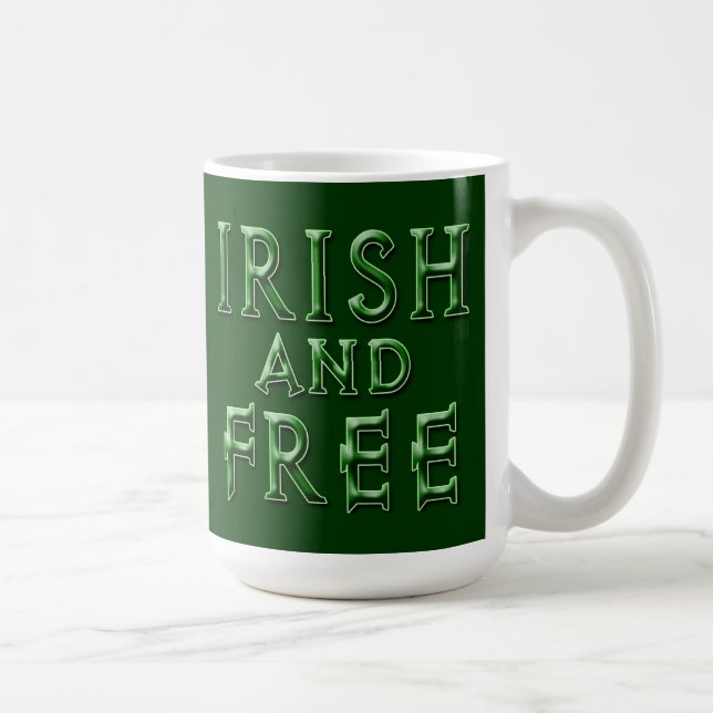IRISH och FREE for St. Patrick's Day Kaffemugg (Höger)