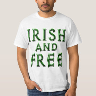 IRISH och FREE for St. Patrick's Day T-shirt