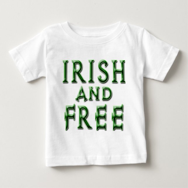 IRISH och FREE for St. Patrick's Day Tee Shirt (Framsida)