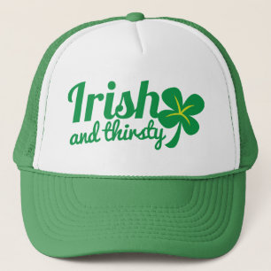 IRISH och TREDJE St patricks day dricksprodukt Truckerkeps