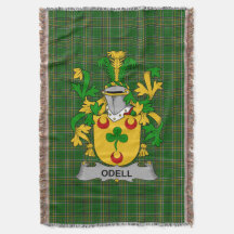 Irish Odell Jackar Arm Family Crest Ireland
