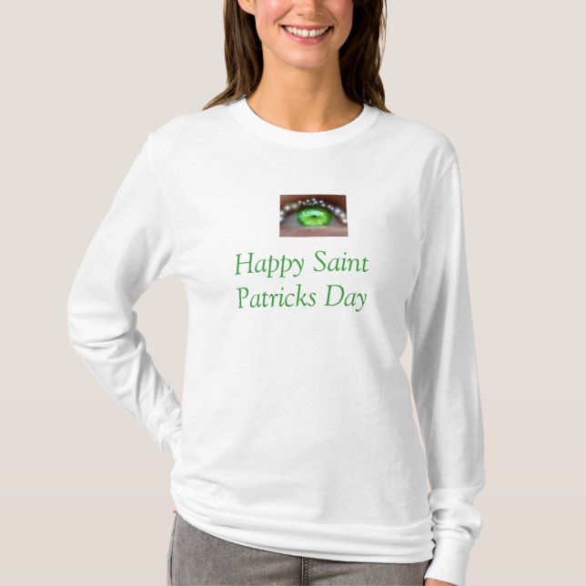 Irish Öga St patricks day Top Tröja (Framsida)
