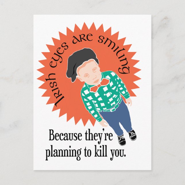 Irish Ögon ler... Vykort (Framsida)