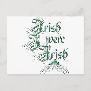 Irish om jag vore irländare vykort