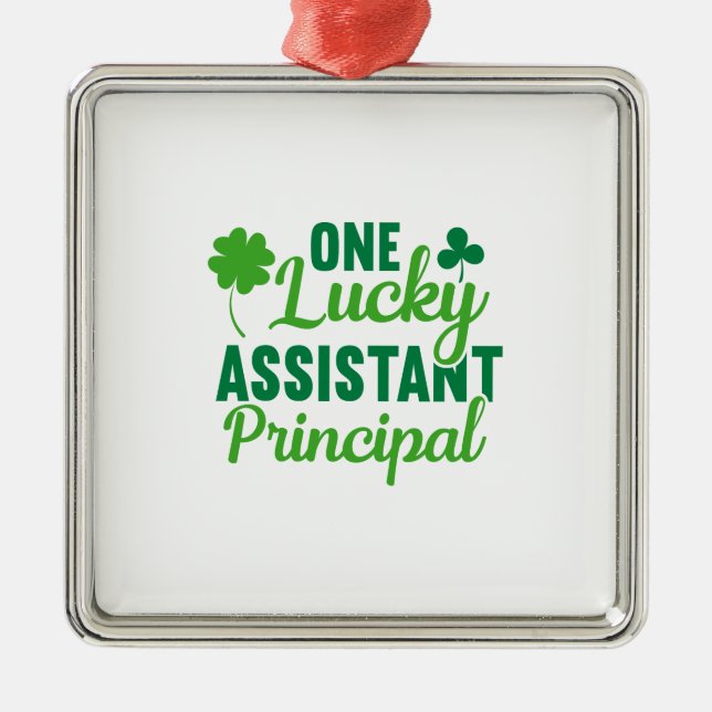 Irish One Lucky Assistant Principal Julgransprydnad Metall (Framsidan)