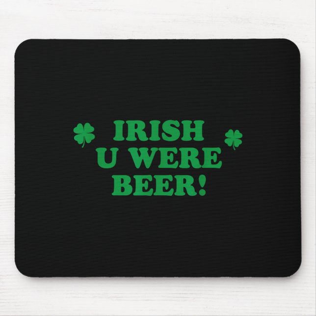 Irish önskar du var Öl, Roligt Söt Shamrock Saint  Musmatta (Framsidan)
