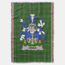 Irish Owen Jackar om Arm Family Crest Ireland Iris