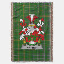 Irish Owens Jackar om Arm Family Crest Ireland