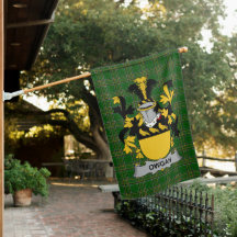 Irish Owgan Jackar om Arm Family Crest Ireland