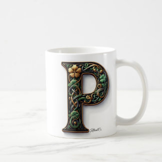 Irish P Monogram Coffee Mug Kaffemugg