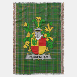 Irish Packenham Jackar om Arm Family Crest Ireland Filt