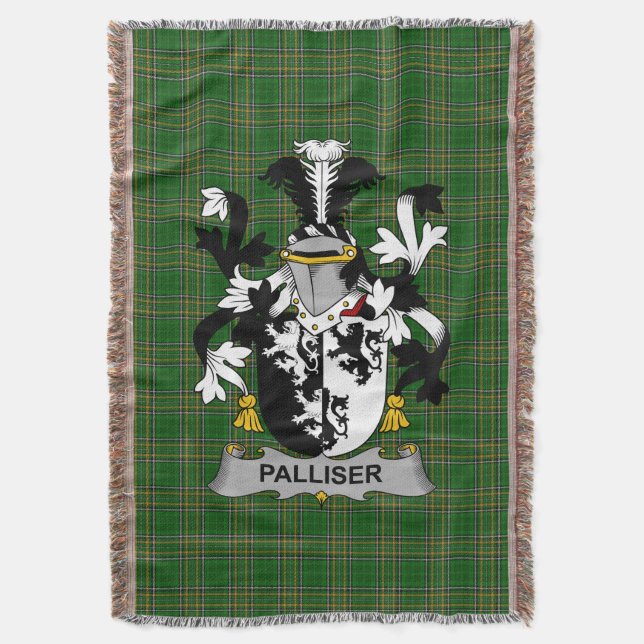 Irish Palliser Jackar om Arm Family Crest Ireland Filt (Framsidan Vertikal)