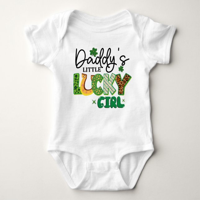 Irish "Pappor Girl" Baby Bodykostym - Småbarn Tee (Framsida)