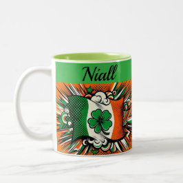 Irish patriotic Mug Två-Tonad Mugg