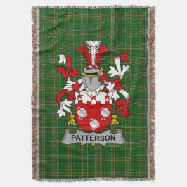 Irish Patterson Jackar om Arm Family Crest Ireland Filt