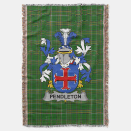 Irish Pendleton Jackar om Arm Family Crest Ireland Filt