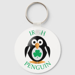Irish penguin nyckelring