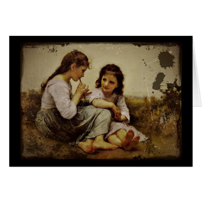 Irish Penny Whistle Girls Hälsningskort (Framsidan Horizontal)