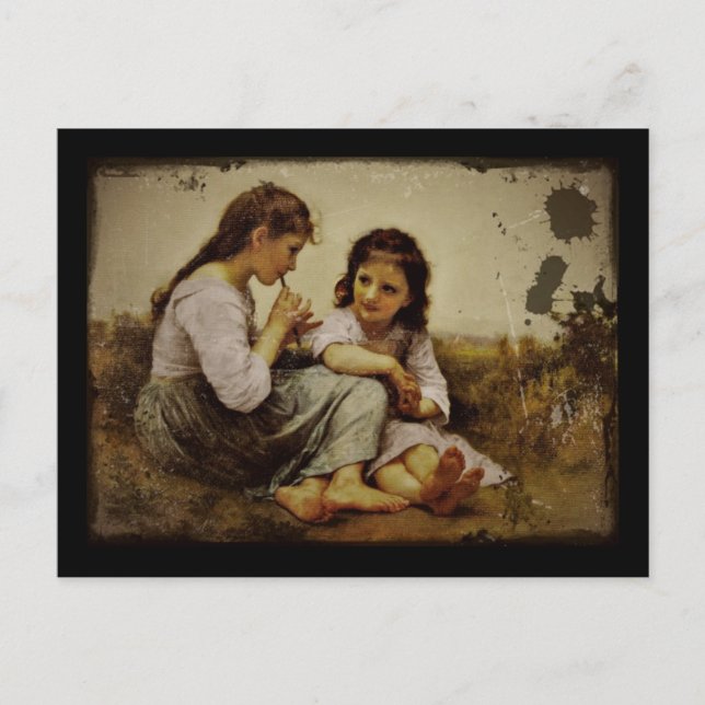 Irish Penny Whistle Girls Vykort (Framsida)