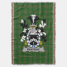 Irish Penteny Jackar om Arm Family Crest Ireland Filt