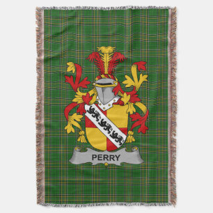 Irish Perry Jackar om Arm Family Crest Ireland Filt