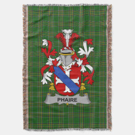 Irish Phaire Jackar om Arm Family Crest Ireland Filt