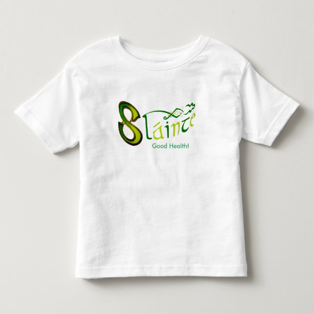 Irish Phrase image-Småbarn-Jersey-T-Shirt-White T Shirt (Framsida)