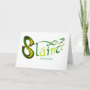 Irish Phrase Irish Phrase image for Hälsning card Kort