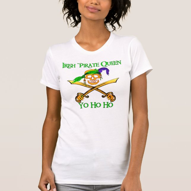 Irish Pirat Queen Light T-Shirt (Framsida)