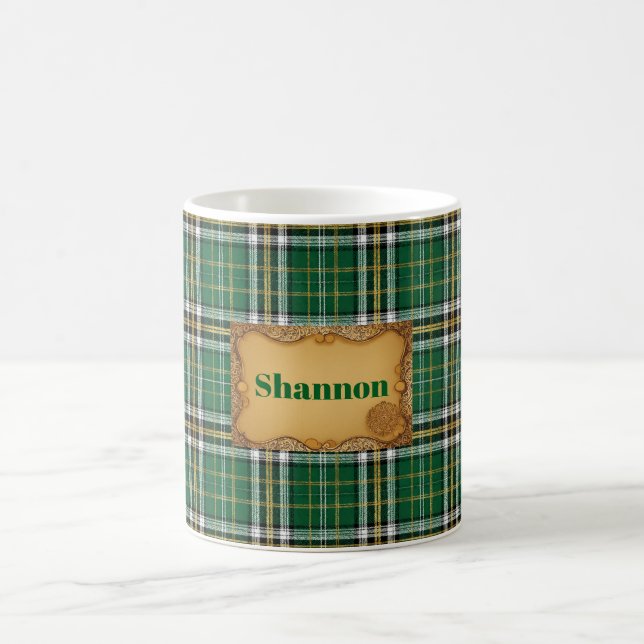 Irish Plaid St. Patrick's Day Kaffemugg (Center)