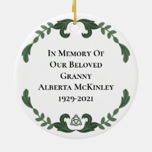 Irish Prayer Blessing Loving Memory Remembran Ce Julgransprydnad Keramik