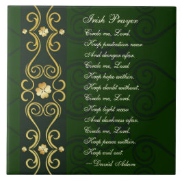 Irish Prayer, Circle me Lord. Kakelplatta