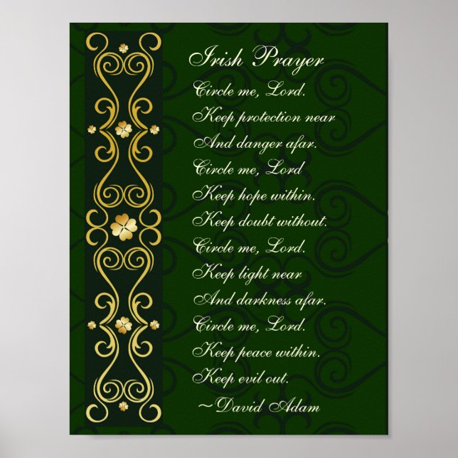Irish Prayer, Circle me Lord. Poster (Framsidan)