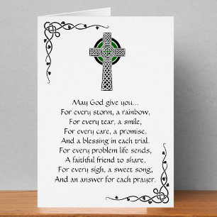 Irish Prayer Greeting Card Hälsningskort