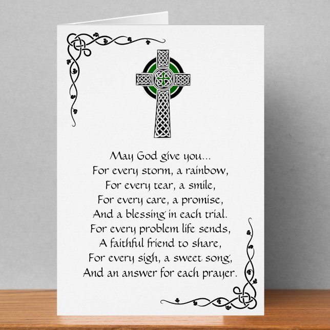 Irish Prayer Greeting Card Hälsningskort (Skapare uppladdad)