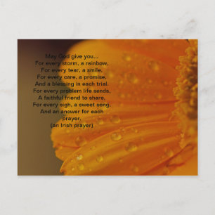 Irish Prayer Postcard Vykort