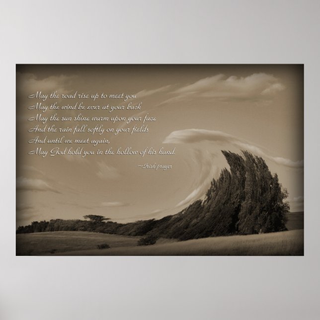 Irish Prayer, välsignelse Poster (Framsidan)