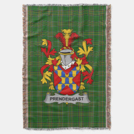 Irish Prendergast Jackar av Arm Family Crest Irela Filt